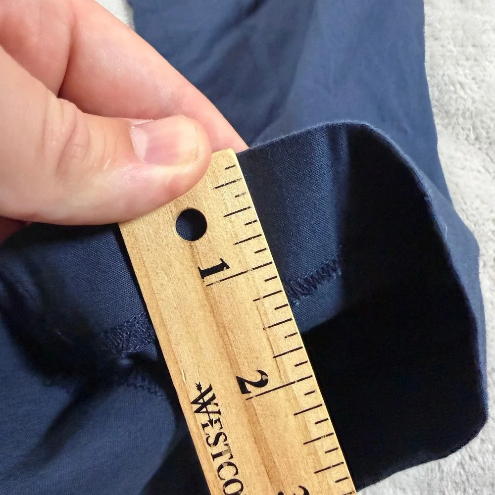 Polo Ralph Lauren Mens 32x34 Tall Slim Fit Chino Pants Navy Blue Stretch Casual